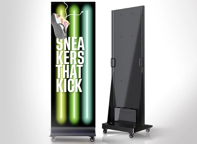 Kiosk screens & portable LED displays