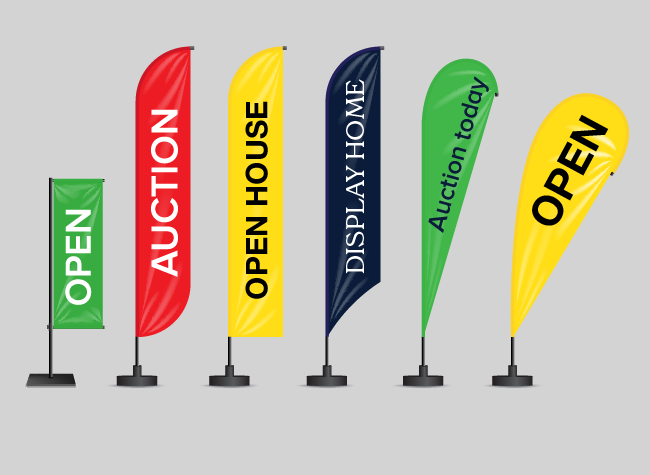 Teardrop banners & flags